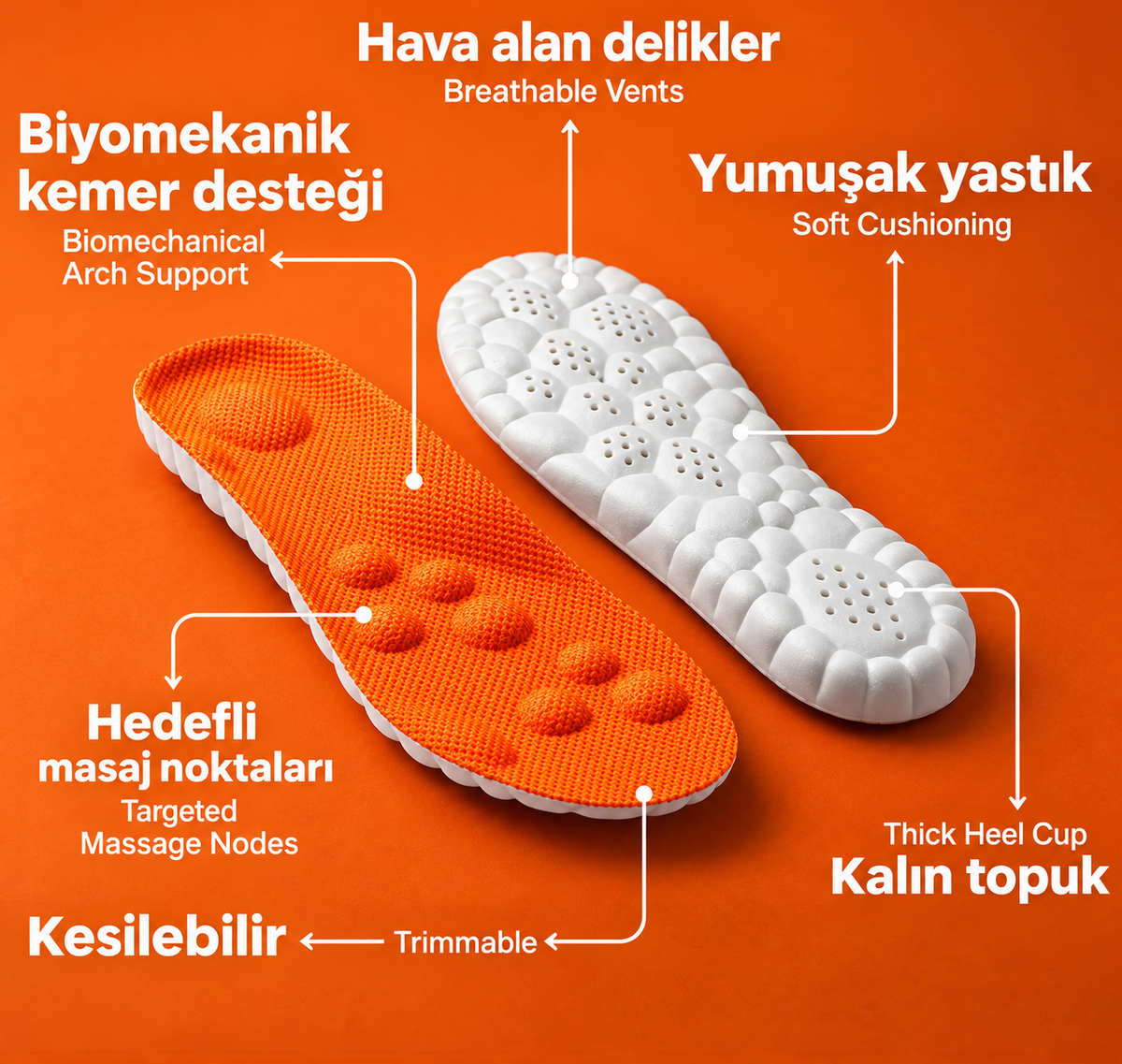 Healers Masaj Etkili Ortopedik Tabanlık